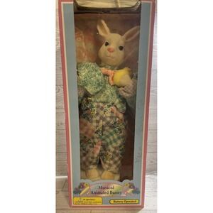 Vintage‎ Dan Dee Musical Animated Bunny 18" Tall New in Box Battery Operated VTG